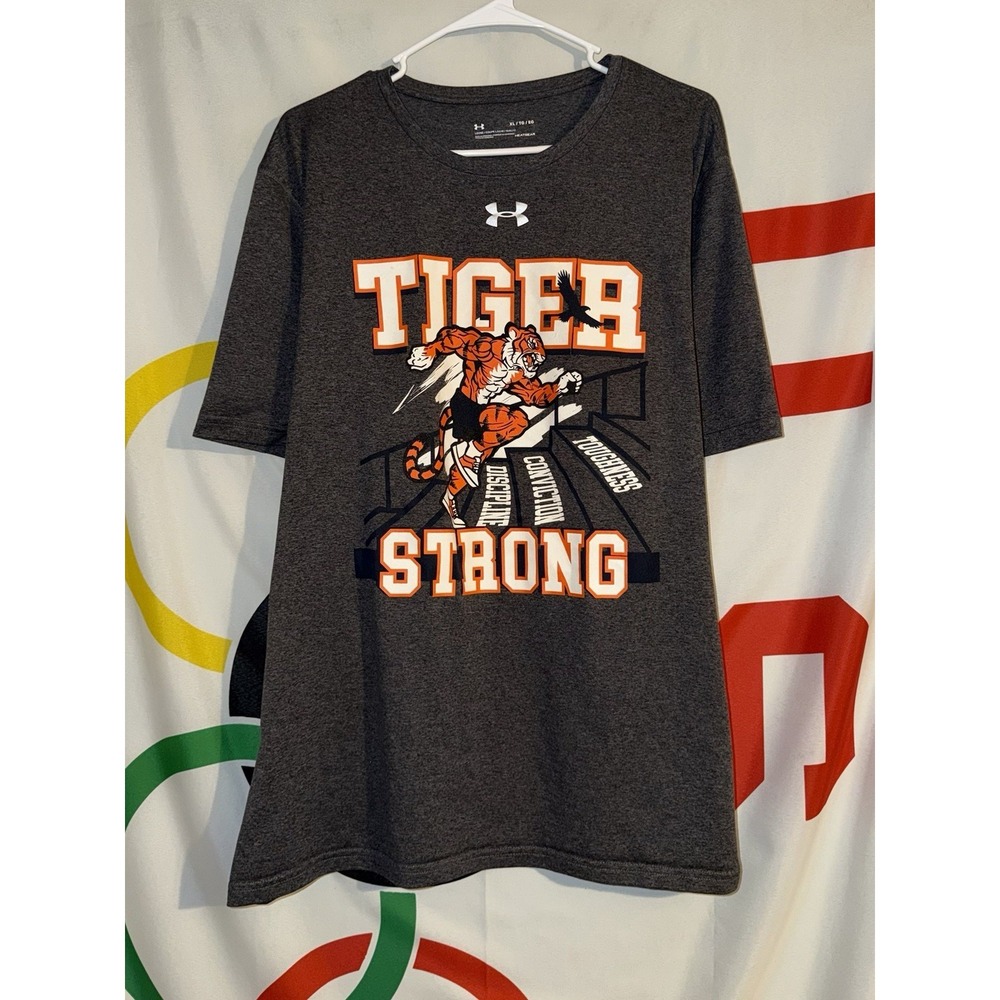 Under Armour Auburn Tigers Strong T Shirt XL Gray Football